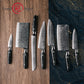 Grandsharp Luxury 67 Layers Damascus AUS10 Steel Kitchen Knives Sets 7 Pcs Chef Kitchen Knife Set with Black Carbon Fiber Handle