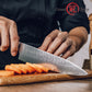 Grandsharp Rose Wood Handle Damascus Chef Knife