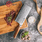 Grandsharp Kitchen Cleaver Caidao Knife 7 Inch 67 Layers AUS10 Damascus Steel Cleaver Cutting Knives with Africa Rose Wood Handle