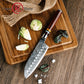Grandsharp 5'' Santoku Knife 67 Layers AUS10 Damascus Steel Kitchen Chef Santoku Knives with Pakkawood Handle