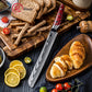 Grandsharp Damascus Steel Bread Knife 10 Inch Baking Knives Cake Slicing Kitchen Knife with Resin and Carbon Fiber Handle