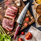 Grandsharp 8 Inch 67 Layers Damascus Carbon AUS10 Steel Chef Knife Red Resin and Carbon Fiber Handle