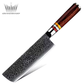 Grandsharp Professional 7" Inch 67 Layers Damascus Steel Kitchen Knife Chef Nakiri Knife With Pakka Wood Handle