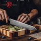 Grandsharp Damascus Steel 9 Inch Gyuto Knife 67 Layers Steel Kitchen Chef Knife with Black Carbon Fiber Handle