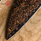 Grandsharp 33 Layers Copper Damascus DIY Blade black finish