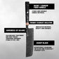 Grandsharp 7'' Premium Japanese 67 Layers Damascus Steel Nakiri Kitchen Knife Black Kitchen Nakiri Knives Carbon Fiber Handle