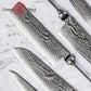 Premium DIY 67 Layers Damascus Steel Half Tang Blank Blade S35VN Powder Steel Core