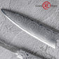 Grandsharp 67 Layers Damascus Steel DIY Hidden Tang Blade with Rose Pattern