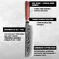 Grandsharp Custom 67 Layers S35VN Damascus Nakiri Knife Carbon Fiber and Red Risen Handle