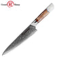 Grandsharp 8''Chef Knife 67 Layers damascus Steel 10Cr15C0Mov Kitchen Knife Vegetable Meat Cooking Tools with White Resin Handle
