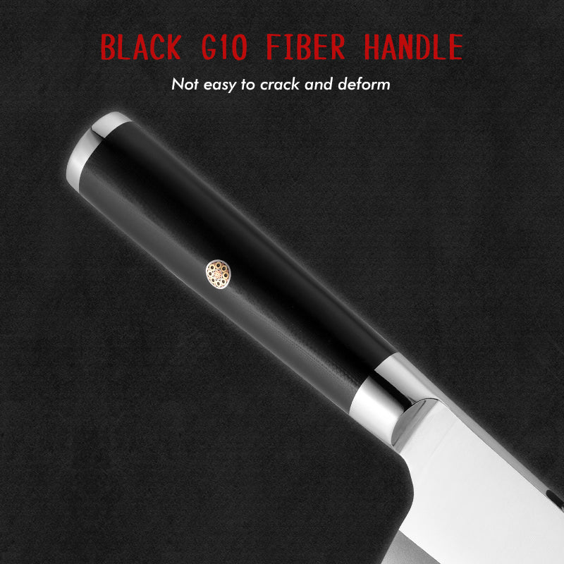 Grandsharp 5Cr15MoV Deba Knife with Black G10 Handle