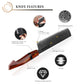 Grandsharp 7 Inch Damascus Nakiri Knife 67 Layers 10Cr15MoV Japanese Kitchen High Carbon Steel Nakiri Knife Sandal Wood Handle