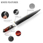 Grandsharp High Quality 8.3 Inch Slicing Knife Damascus Steel AUS10 Kitchen Cutting Tool