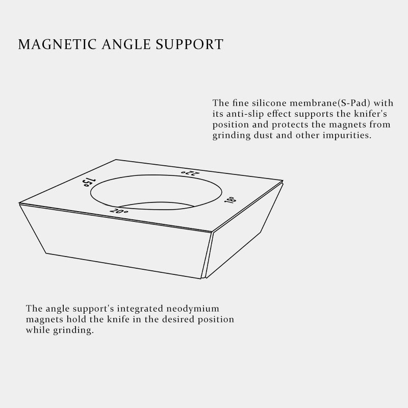 New Arrival Rolling Knife Sharpener Diamond Grinding Disc and Beech Wood Magnetic Angle Support Double-sided Grit Sharpener