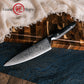 Grandsharp Kitchen 8 Inch Chef Knife Damascus AUS10 67 Layers Steel Chef Kitchen Knives Cutting with Black Carbon Fiber Handle