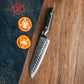 Grandsharp 7.5 Inch 67 Layers Santoku Knife Kitchen AUS10 Damascus Steel Santoku Knives Tools with Black Carbon Fiber Handle