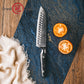 Grandsharp 7.5 Inch 67 Layers Santoku Knife Kitchen AUS10 Damascus Steel Santoku Knives Tools with Black Carbon Fiber Handle
