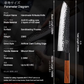 Grandsharp Japanese Kiritsuke Knife High Carbon Stainless Steel AUS10 Kitchen Knife With Mkuruti Wood Handle