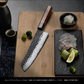 Grandsharp Japanese Kiritsuke Knife High Carbon Stainless Steel AUS10 Kitchen Knife With Mkuruti Wood Handle