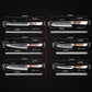 Grandsharp 6 Pcs Damascus Steel Chef Knife Sets with White Resin & Solidified Wood Handle