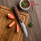 Grandsharp Rose Wood Handle Damascus Paring Knife