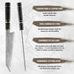 Grandsharp 8.5''Kiritsuke Knife 67 Layer Damascus Steel 10Cr15MoV Core Blade With Carbon Fiber&Copper Ring Handle Chef Knife