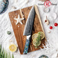Grandsharp Abalone Shell Handle AUS10 Damascus Kitchen Knife Kiritsuke Chef Knife