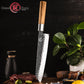 Grandsharp 9 Inch Hammered Kiritsuke Knife Chef Fillet Fish Knife Sashimi Sushi Vegetable Slicing Knife