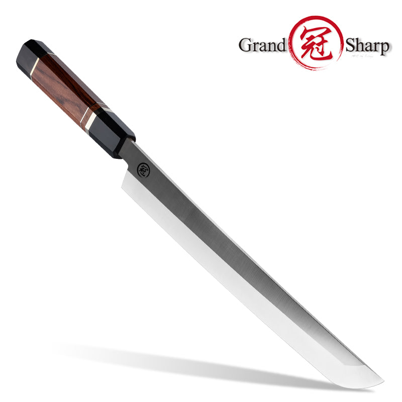 Grandsharp 9Cr18MoV Handmade Sakimaru Salmon Knife
