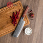 Grandsharp Rose Wood Handle Damascus Nakiri Knife