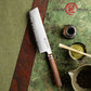 Grandsharp Japanese Hitachi 7.5 Inch ZDP189 Powder Steel Kitchen Nakiri Knife Cutting Cooking Natural Africa Mkuruti Wood Handle