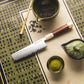 Grandsharp PM204 Powder Steel Core 6.5 Inch Kitchen Nakiri Knife Kitchen Chef Knives with Mkuruti Wood & Imitation Ivory Handle