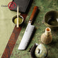 Grandsharp Japanese Hitachi 7.5 Inch ZDP189 Powder Steel Kitchen Nakiri Knife Cutting Cooking Natural Africa Mkuruti Wood Handle