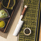 Grandsharp PM204 Powder Steel Core 6.5 Inch Kitchen Nakiri Knife Kitchen Chef Knives with Mkuruti Wood & Imitation Ivory Handle