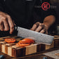 Grandsharp Nakiri Kitchen 7'' Knife Modern 67 Layers Damascus Steel Kitchen Chef Nakiri Knives with Black Carbon Fiber Handle