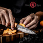 Grandsharp Premium Kitchen 3.5 Inch Paring Knife Japanese 67 Layers Damascus Steel Paring Knives Ebony & Solidified Wood Handle