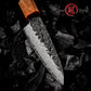 Grandsharp Premium Kitchen 3.5 Inch Paring Knife Japanese 67 Layers Damascus Steel Paring Knives Ebony & Solidified Wood Handle