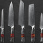 Grandsharp Damascus Steel Utility Petty Knife with Resin & Wood Handle