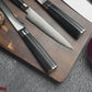 Grandsharp Black Handle 10Cr15CoMoV Damascus Santoku Knife