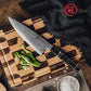 Grandsharp 8 Inch Damascus Steel Chef Knife High Quality 67 Layers 10Cr15CoMoV Kitchen Knives with Black Carbon Fiber Handle