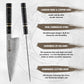 Grandsharp 8 Inch Damascus Steel Chef Knife High Quality 67 Layers 10Cr15CoMoV Kitchen Knives with Black Carbon Fiber Handle