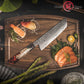 Grandsharp Professional 67 Layers Damascus Steel Nakiri Knife Resin and Solidified Wood Handle