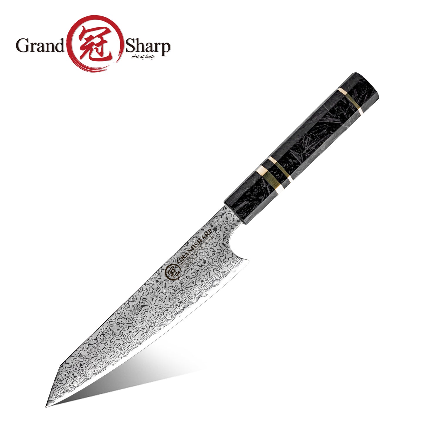 Grandsharp 10Cr15CoMoV Damascus Handmade Chef Kitchen Knife