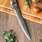 Grandsharp Rose Wood Handle Damascus Boning Knife