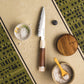 Grandsharp Kitchen 5 Inch Utility Knife 3 Layers PM204 Powder Carbon Steel Utility Knives Mkuruti Wood & Imitation Ivory Handle