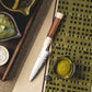 Grandsharp Kitchen 5 Inch Utility Knife 3 Layers PM204 Powder Carbon Steel Utility Knives Mkuruti Wood & Imitation Ivory Handle