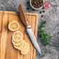 Grandsharp 5'' Utility Knife Japanese 67 Layers Damascus AUS10 Steel Kitchen Utility Knife Africa Rose Wood Handle
