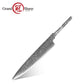 Grandsharp 67 Layers Damascus Steel DIY Hidden Tang Blade with Rose Pattern