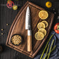 Handmade 5 Inch Utility Kitchen Knife High Carbon Stainless Steel Kitchen Chef Utility Knives with Olive Wood Handle