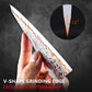 Grandsharp DIY Knife Blade Kiritsuke Knife Blank Blade 55 Layers Copper Damascus Steel Chef Santoku Meat Food Cutter